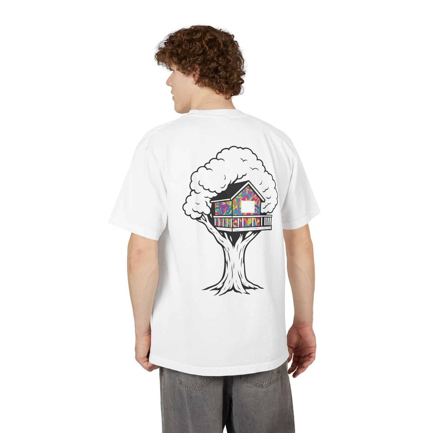 Unisex Garment-Dyed Drop-Shoulder T-Shirt