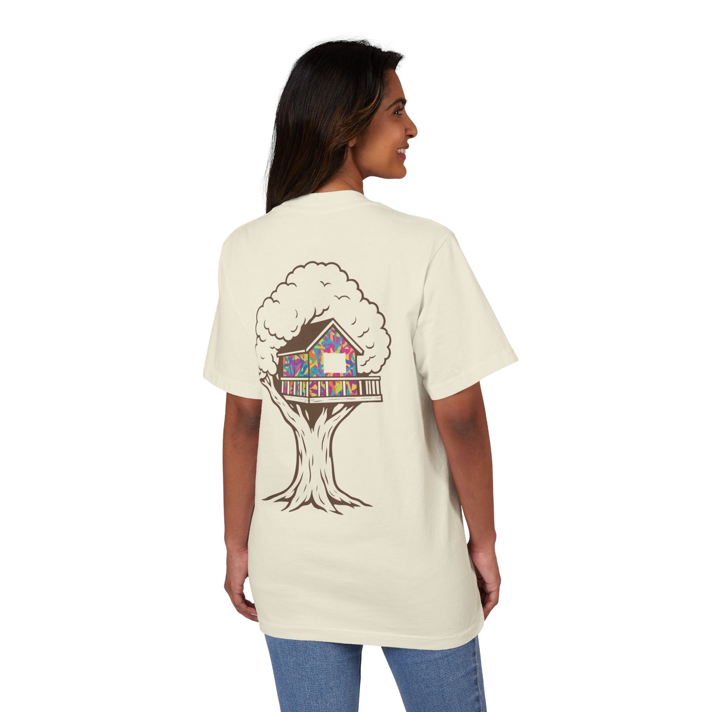 Unisex Garment-Dyed Drop-Shoulder T-Shirt