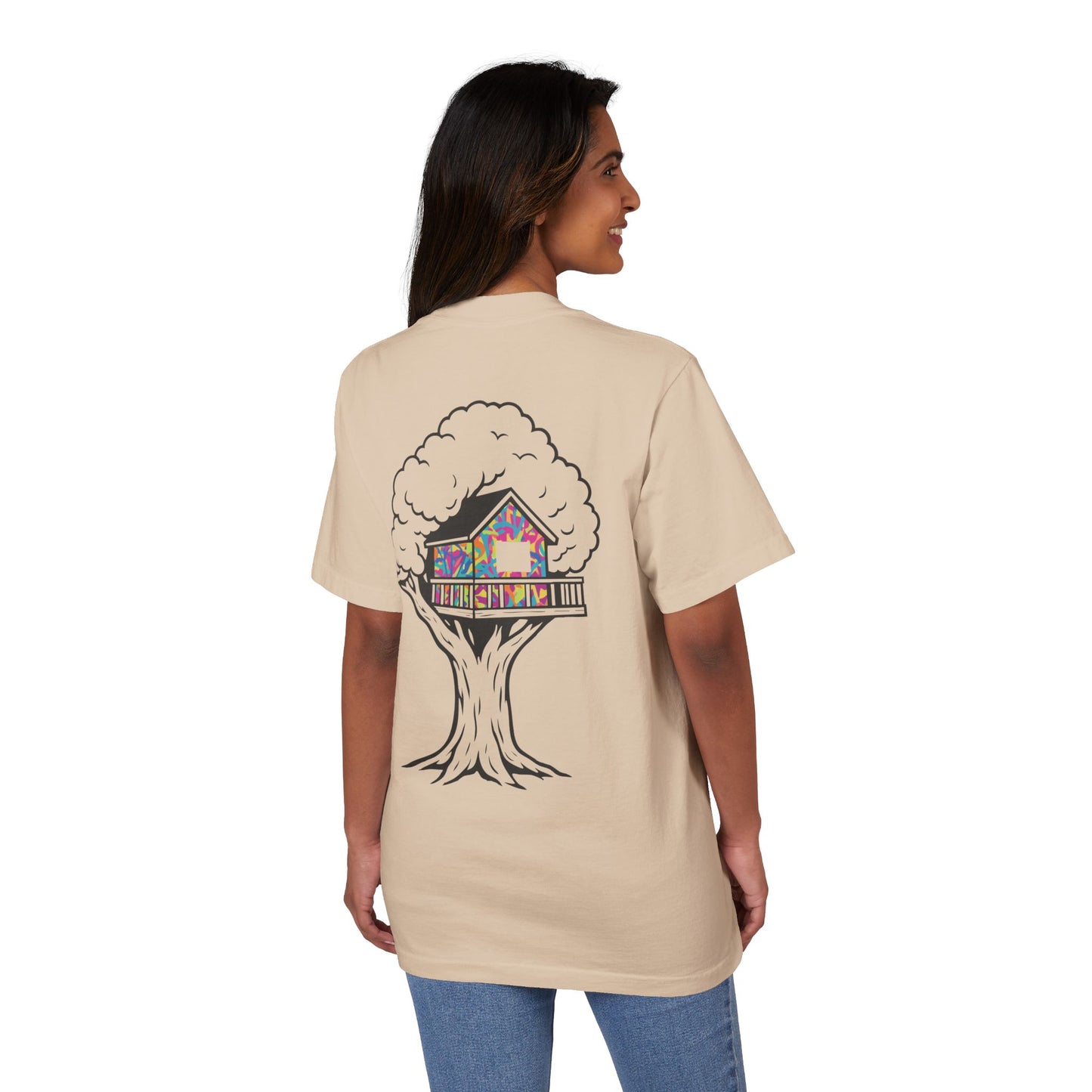Unisex Garment-Dyed Drop-Shoulder T-Shirt